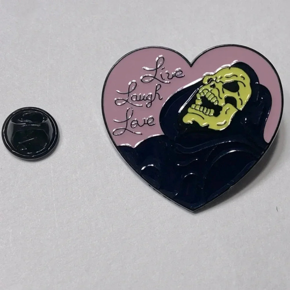 He-Man - Skeletor / Live Laugh  Love Pin - 💀🖤 - Picture 1 of 4